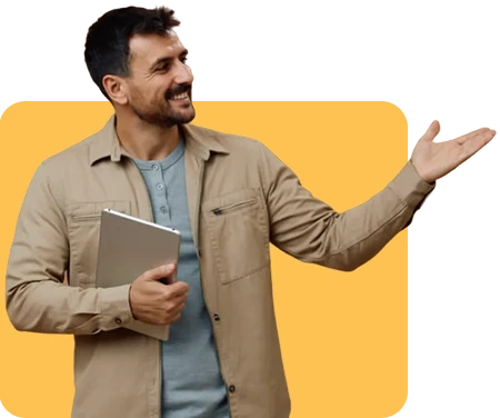 Konsultant prezentujący CRM Firmao